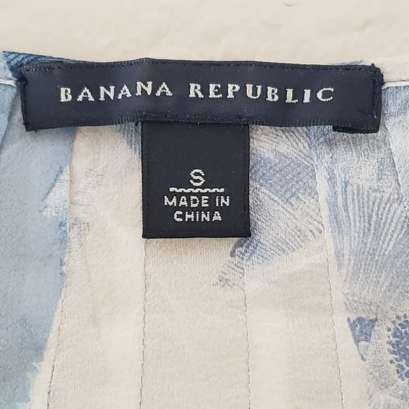 Banana Republic 100% Silk Abstract FloraPrint Tunic Top & Cami adjustable straps - Picture 6 of 13